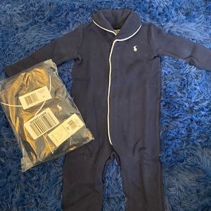 Ralph Lauren Navy Classic Onesie Size 9M